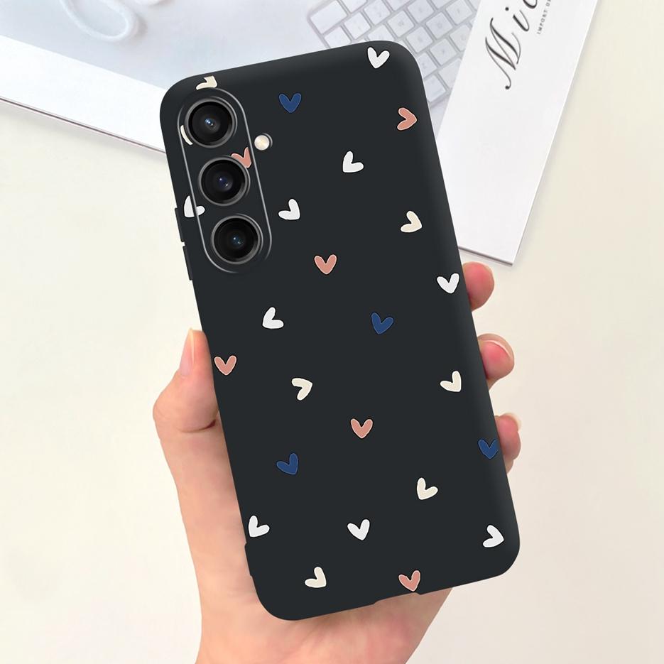 For Samsung Galaxy A55 Case Pretty Cartoon Girls Sunflower Cover Soft TPU Phone Case For Samsung A15 A25 A35 A55 5G Fundas Coque