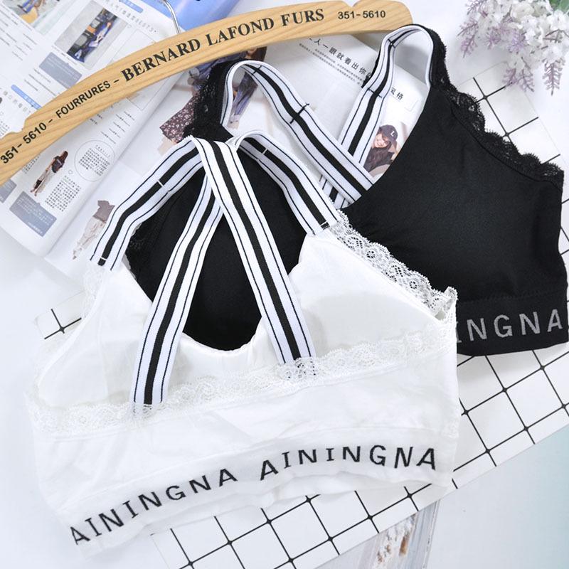 Girls' Bottoming Vests With Yoga Jogging Bra