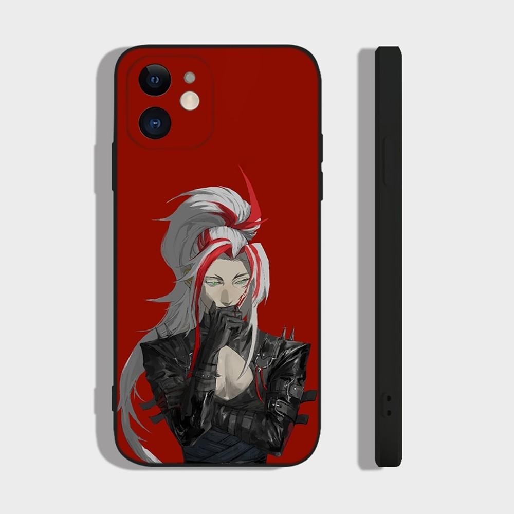 

L-LoL The Unforgotten Yone Phone Case For iPhone 14,13,12 Mini 11 Pro XR,X,XS,MAX 6S,7,8 Plus Silicone Cover Soft black iPhone13