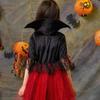 Cosplay Fille Halloween Robe Vampire Pour Enfants Mariée Fantôme Costume Vampire Tenues Carnaval Vampiran Vêtements Gothiques Écarlates