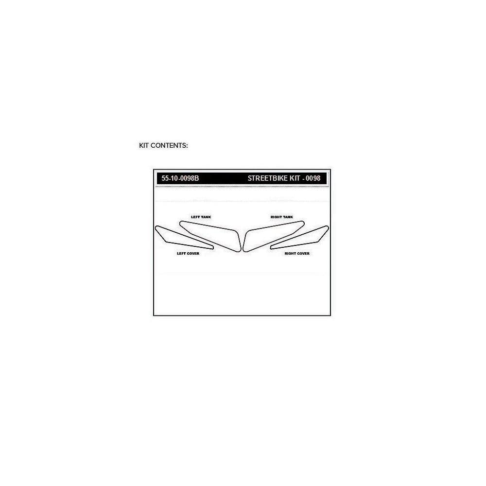 STOMPGRIP Traction Pad Tank Kit Hybrid Volcano FZ07/MT07 2015-2017 55-10-0098H