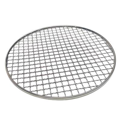 24/26Cm Round Stainless Steel Barbecue Net Bbq Mesh Grate Grid Camping Picnic Food Rack Bbq Grill Kitchen Tool Accessories