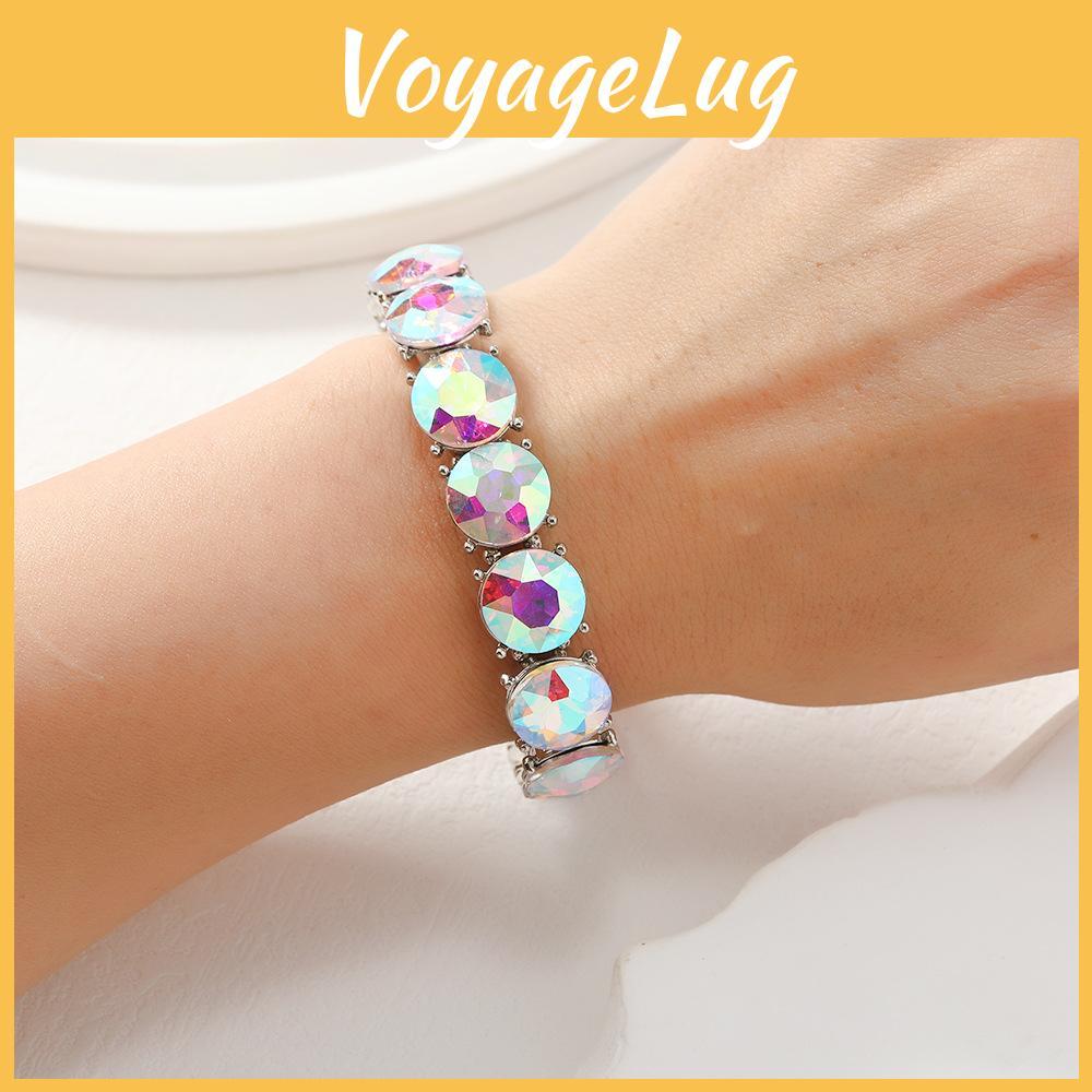 Waterdrum Unique Geometric Bangle With Rhinestones For Trendy Accessories Female