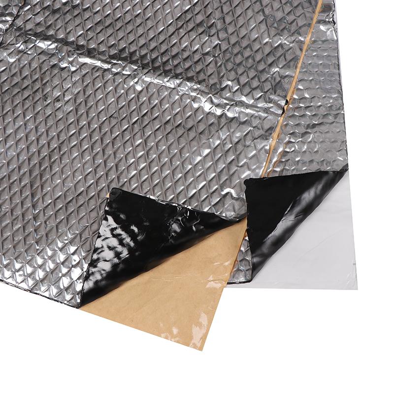 1 Piece Engine Bonnet Firewall Noise Proofing Deadener Anti-Noise Pads 2Mm Aluminum Foil Car Sound Heat Insulation Cotton Mats