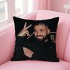 Hot Cool Singer DDrake Cushion Cover Pillowcase Short Plush Invisible zipper Room Sofa Cushion Cover