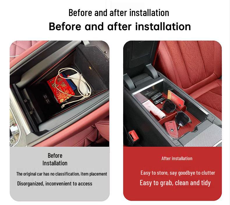 Center Console Armrest Storage Box for 2019-2025 BMW X5, X6, X7, and X5L