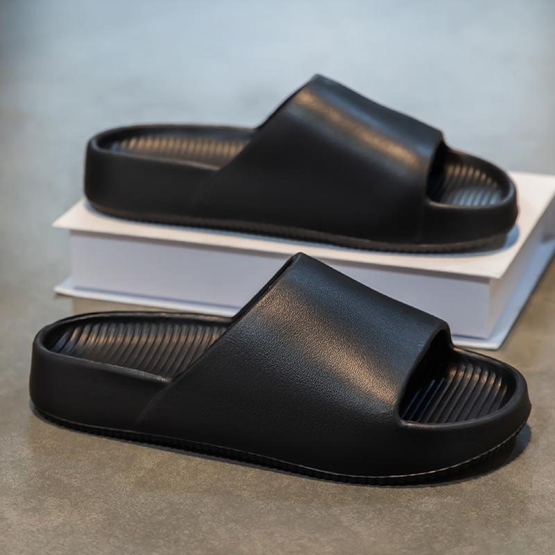 Soft Slippers Couples Home Outdoor Slipper Summer Women Bedroom Thick Bottom Shoes Beach Sandals Men Flip Flops Shower Shoes