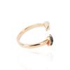 Mezmic White Magic Lion Tooth Blue Diamond Gold Ring