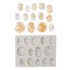 Artistic Silicone Embossing Mould Designed For Lady Portrait Details In Resin And Clay Art