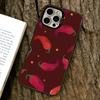 Red Chili Pepper Phone Case For iPhone 17,16,15,14,13,12,11 Plus,Pro Max,XS,Colored Silver Plated Inside Cover