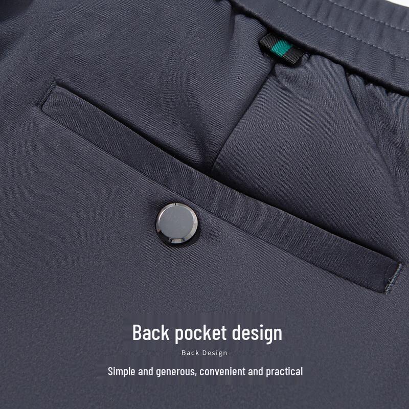 Hodo Men's Warm Straight-Leg Casual Business Pants