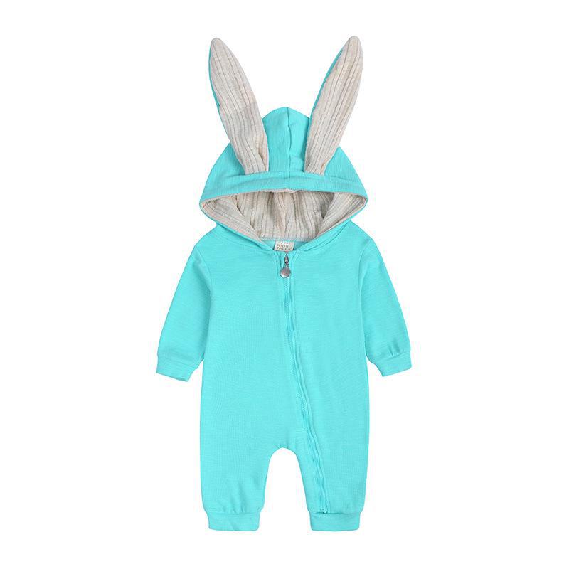 

Комбинезон для новорожденных с большими ушками - Детский комбинезон и одежда для ползания 59 зелёный/синий