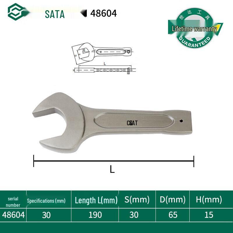 SATA Heavy-Duty Striking Open-End Wrench