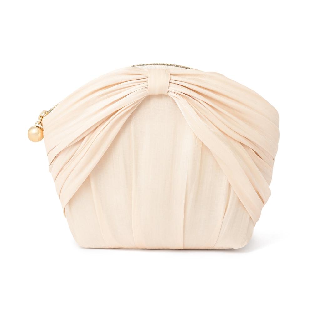 Franc Franc Japan Chiffon Ribbon Pouch L Ivory