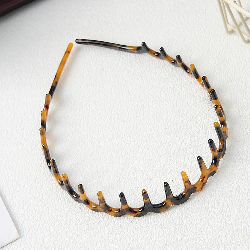 Acetic Acid Face Wash Headband Transition Period Headband Women'S Bangs Broken Hair Card High Cranial Top Wave Sports Hairpin Headband