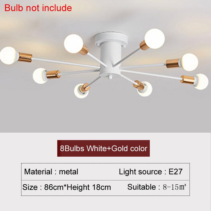 Decoration Home Chandelier Living Room Dining Table Light Vintage Ceiling Light Hanging Ceiling Lamps for Bedroom Flush Mount