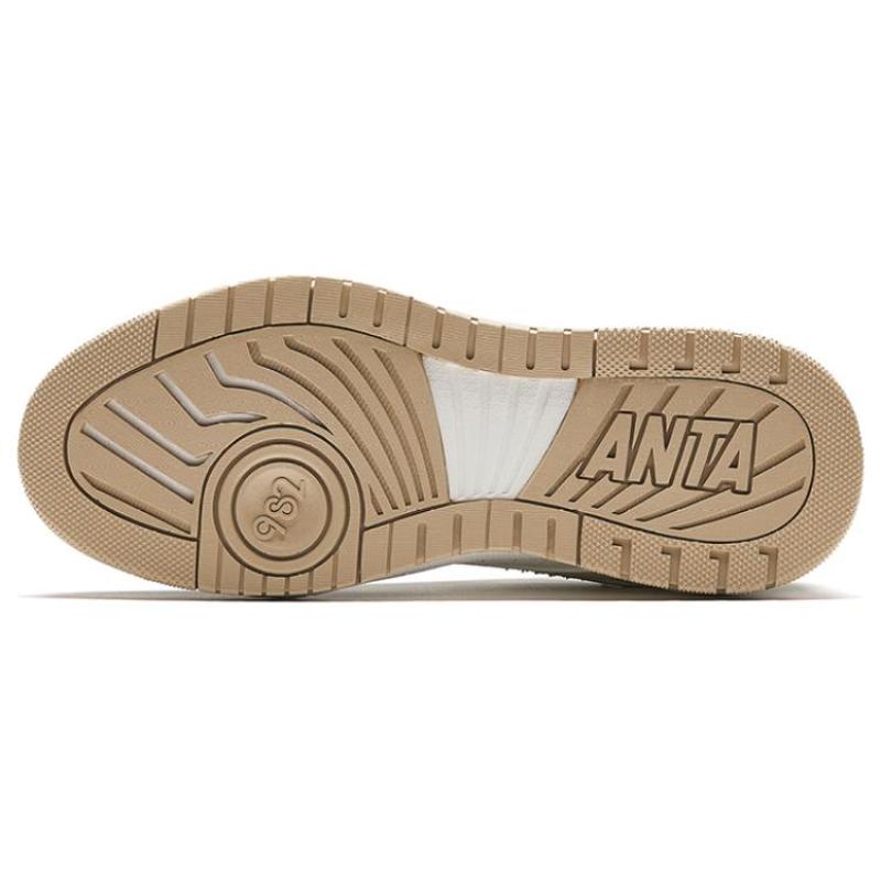 Anta 982 Abrasion Resistant Low top Skateboard Shoes Women's White Green Sneakers 122348067-5