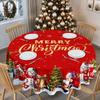 New Christmas Printed Tablecloth Waterproof and Easy To Maintain Dining Table Cloth Festive Atmosphere Beautification Decoration