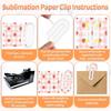 12 Pcs Sublimation Paper Clips Blanks Jumbo, 4x2 Inch Jumbo Paper Clips Clear for Heat Transfer DIY Design, Acrylic Sublimation Blanks for Crafts,