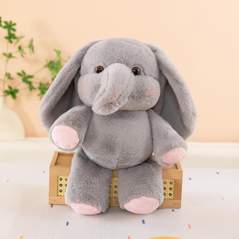 

New Cute Baby Elephant Plush Toy Soft Stuffed Elephant Cuddly Sleep Companion Pillow Comforting Plushies For Birthday Gift 45cm