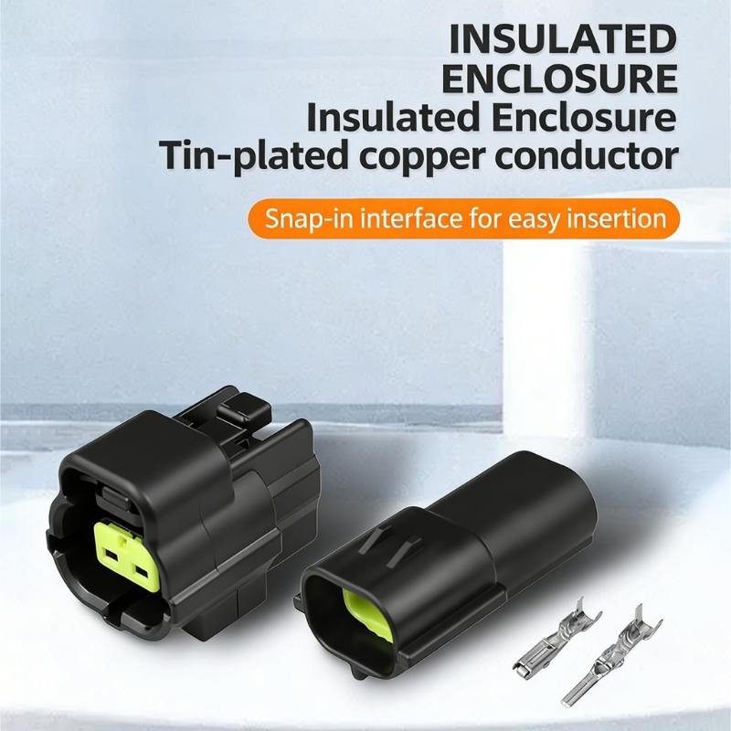 Plastic Waterproof Terminals Connector Electrical Plugs Connector Upgrades for Automotive & Outdoor Electrical Application