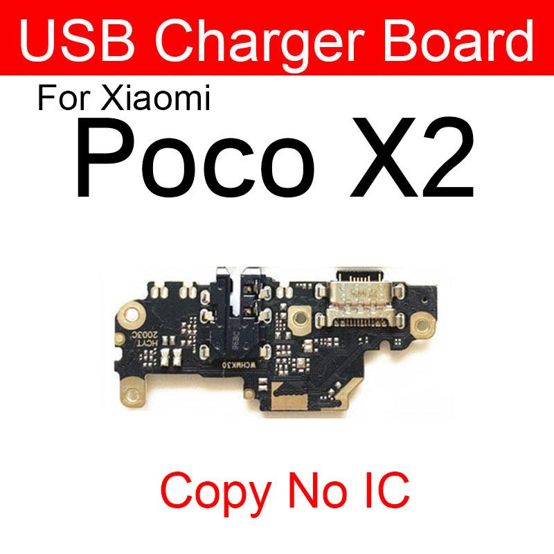 USB Chargng Dock Port Connector Board Flex Cable With Microphone For Xiaomi Mi Poco F1 F2 Pro Poco X3 X2 C3 Mi Play Repair Parts