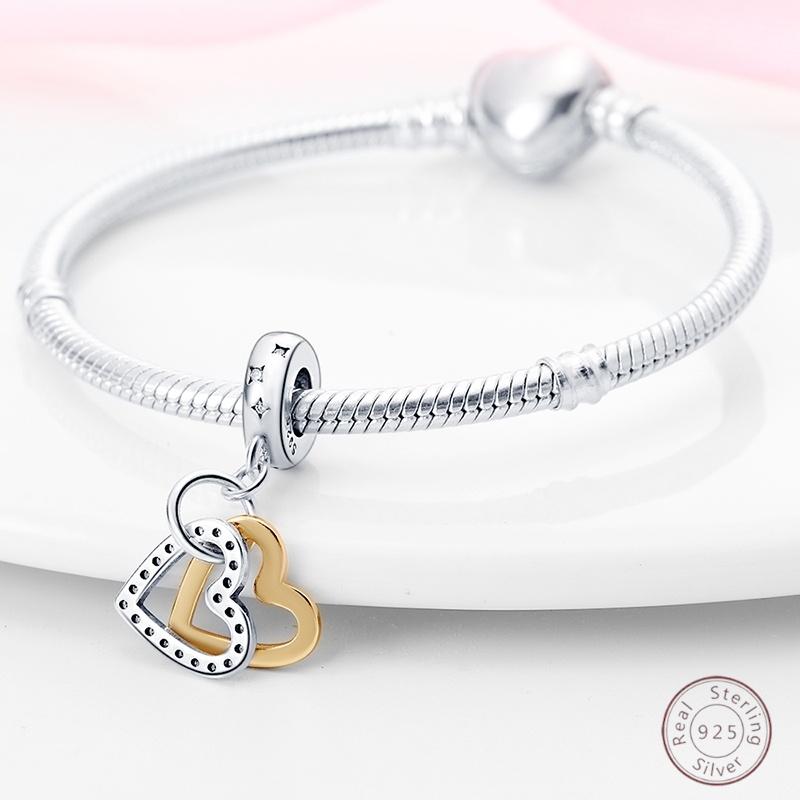 100% Copper Love Sentiment Sparkling Zirconia Charm Beads 3Mm Diy Holiday Fine Jewelry Gift Making