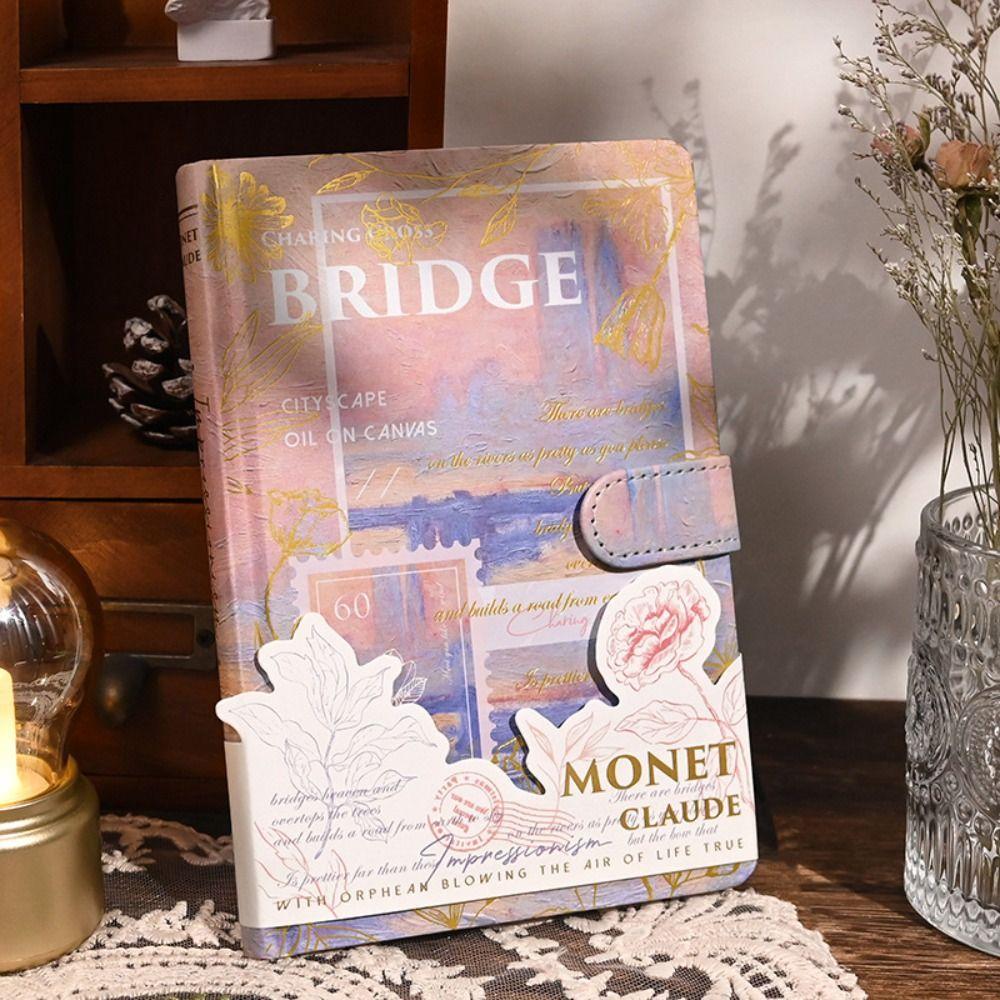 Aesthetic Student Diary Notepad Art Oil Painting Color Page Notebook Illustration Notepad Student