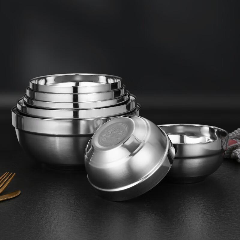 Chengfutang 304 Stainless Steel Double-Layer Insulated Bowls