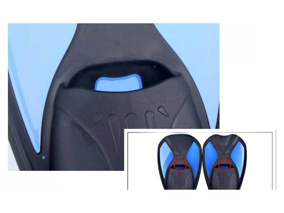 Labele de scufundări reglabile din silicon pentru bărbați și femei – Mărime unică potrivită tuturor, Perfecte pentru înotul ca sirenă, snorkeling și scufundări libere