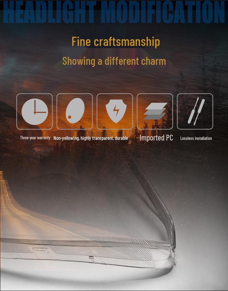 Buick LaCrosse Headlight Lens Cover for 2006-2008 Models - Transparent Headlight Shell Mask