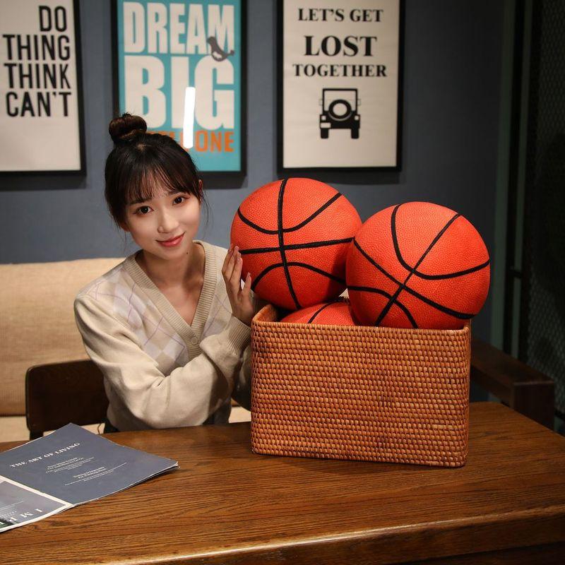 High-Standard 24Cm Top-Grade Kawaii Imitation Top-Grade Basketball High-Standard Plush Play Sets Superior-Grade Lovely First-Class Soft