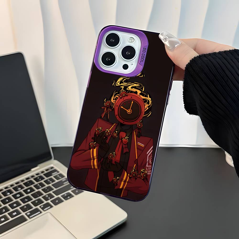 

L-Limbus Company Game For iPhone 17,16,15,14,13,12,11,Mini,Pro,E,SE4,XS,MAX Purple Shockproof Candy Matte Cover iPhone15promax
