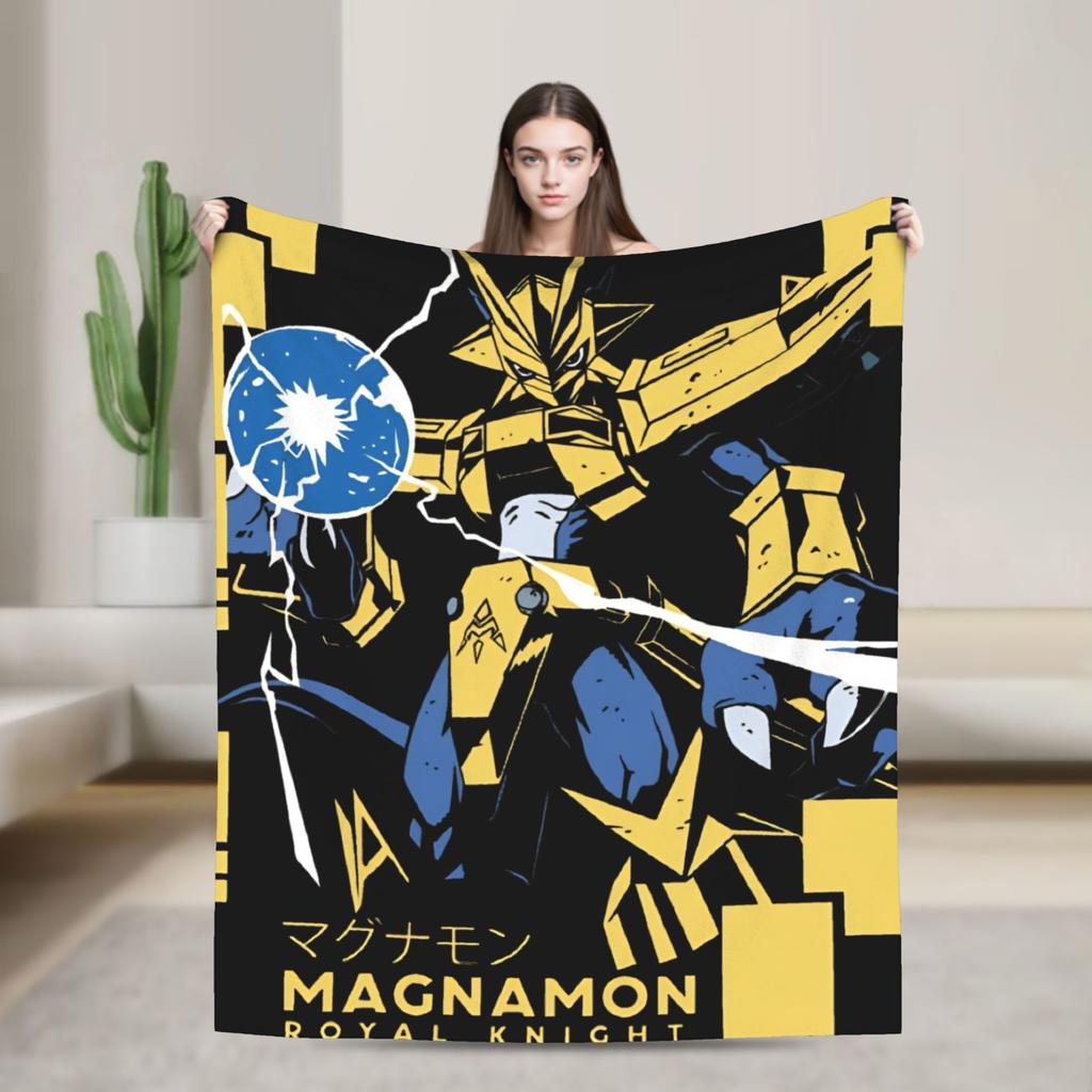 digimon adventure gatomon Flannel Blankets  Warm Soft Bedding Throws for Living Room Picnic Fluffy Bedspread Sofa Bed Cover