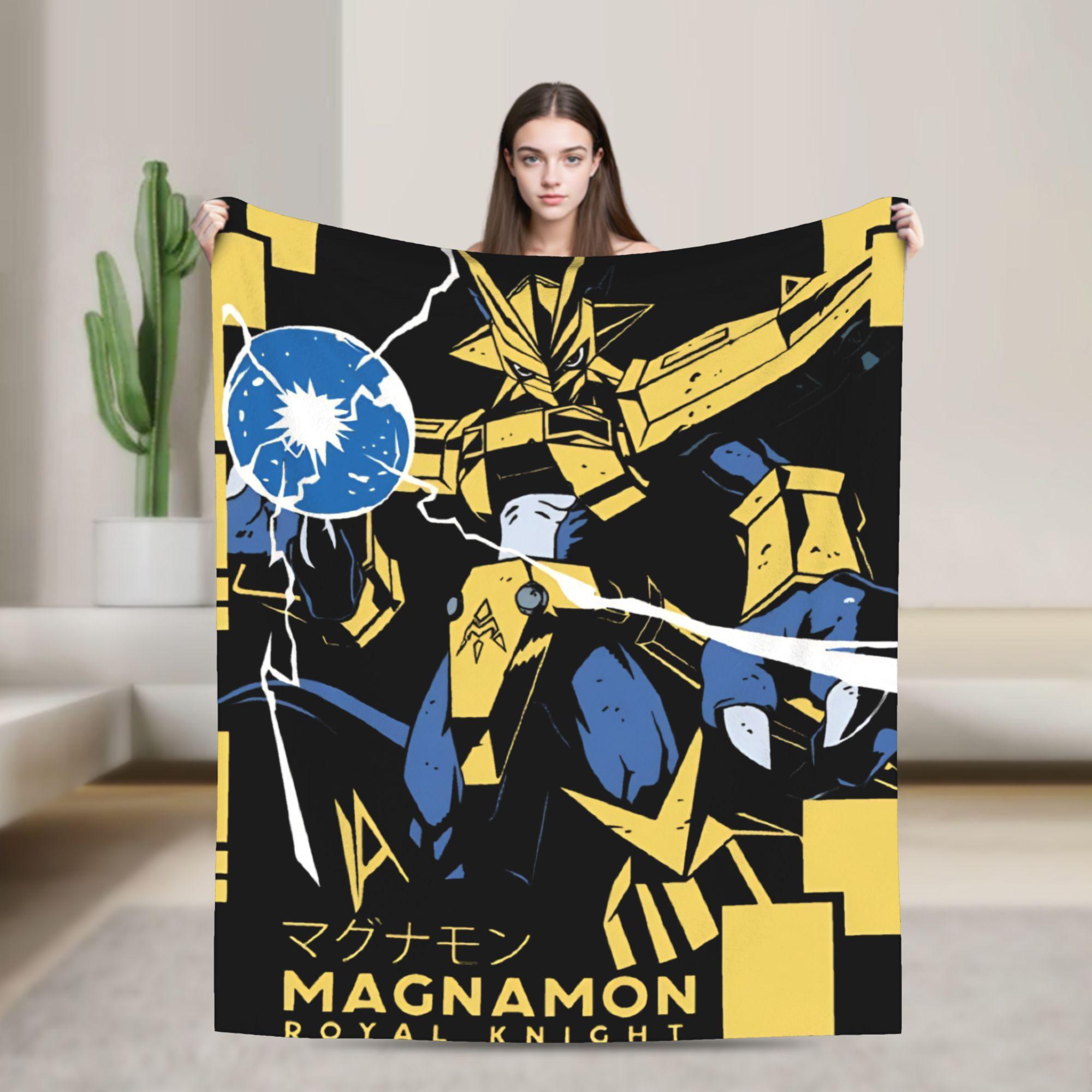 

Digimon adventure Super Soft Blanket Decorative Plush Throw Blanket Novelty Couch Chair Flannel Bedspread Sofa Bed Cover 100x150cm