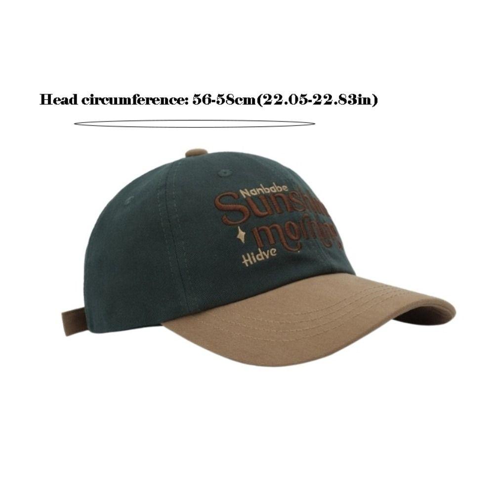Versatile Baseball Cap Adjustable Patchwork Cap Casual Sun Visor  Unisex