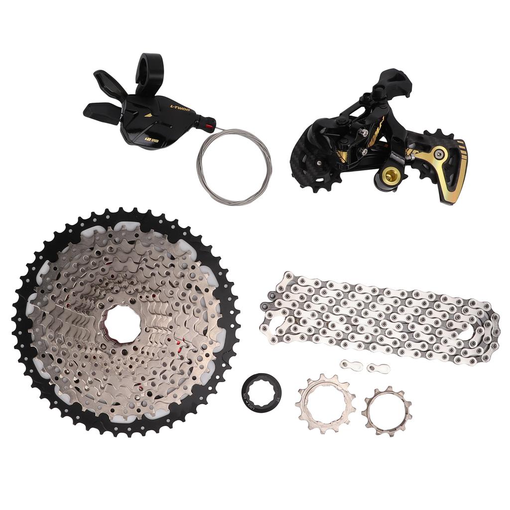 Mountain Bike Groupset 12 Speed Shifter Lever Rear Derailleur 11T?50T Cassette and Chain Kit