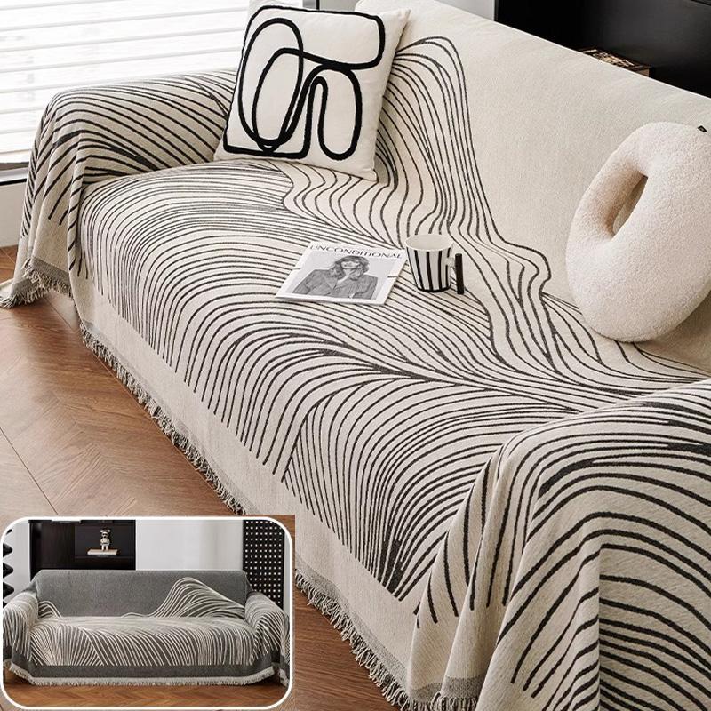 Leichter Luxusstil Einfach Modern Sofaüberwurf Wohnzimmer 3-Sitzer Sofaschutz Staubdicht Vier Jahreszeiten Universal Maschinenwaschbar