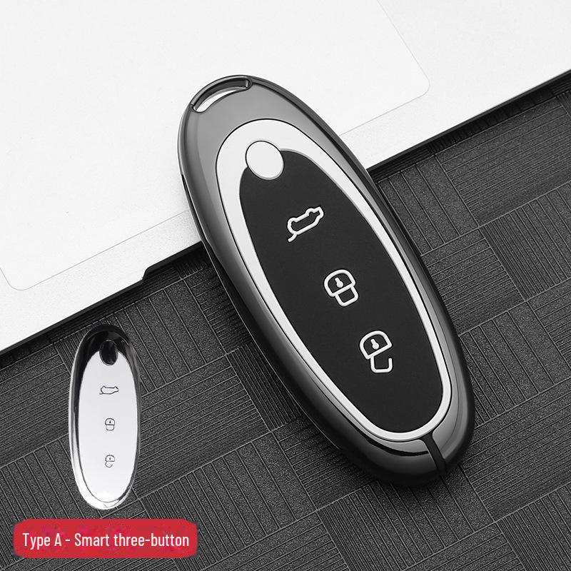 2024 Dongfeng Nano 01 Key Cover: Advanced Metal Car Shell with Buckle Modification for New Energy Models