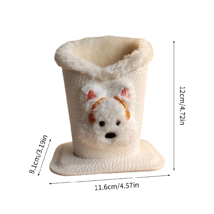 Soft Materials Versatile Plush Glasses Stand Pen Holder Desk Eyeglasses Organizer for Home Desktop Rack