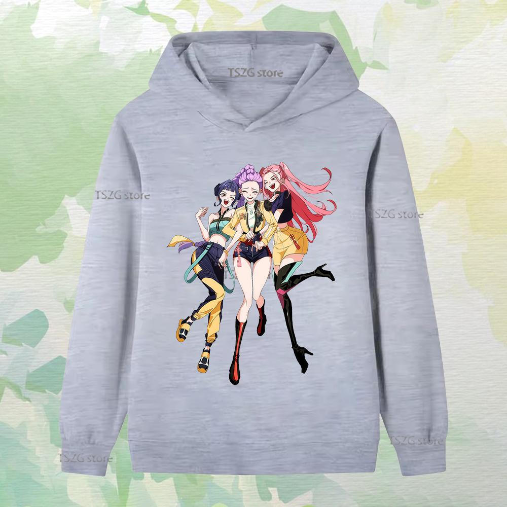 Kinder Langarmkleidung Gewalt Aufgedruckt Mädchengruppenmode Junge Mädchen Herbst Lässig Bequem Fleece Kapuzensweatshirt