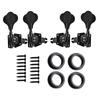 2L2R/4L/4R/1L3R/3L1R Open Gear Bass 4 String Tuners Tuning Pegs Keys Machine Heads For Bass Guitar Chrome Gold Black