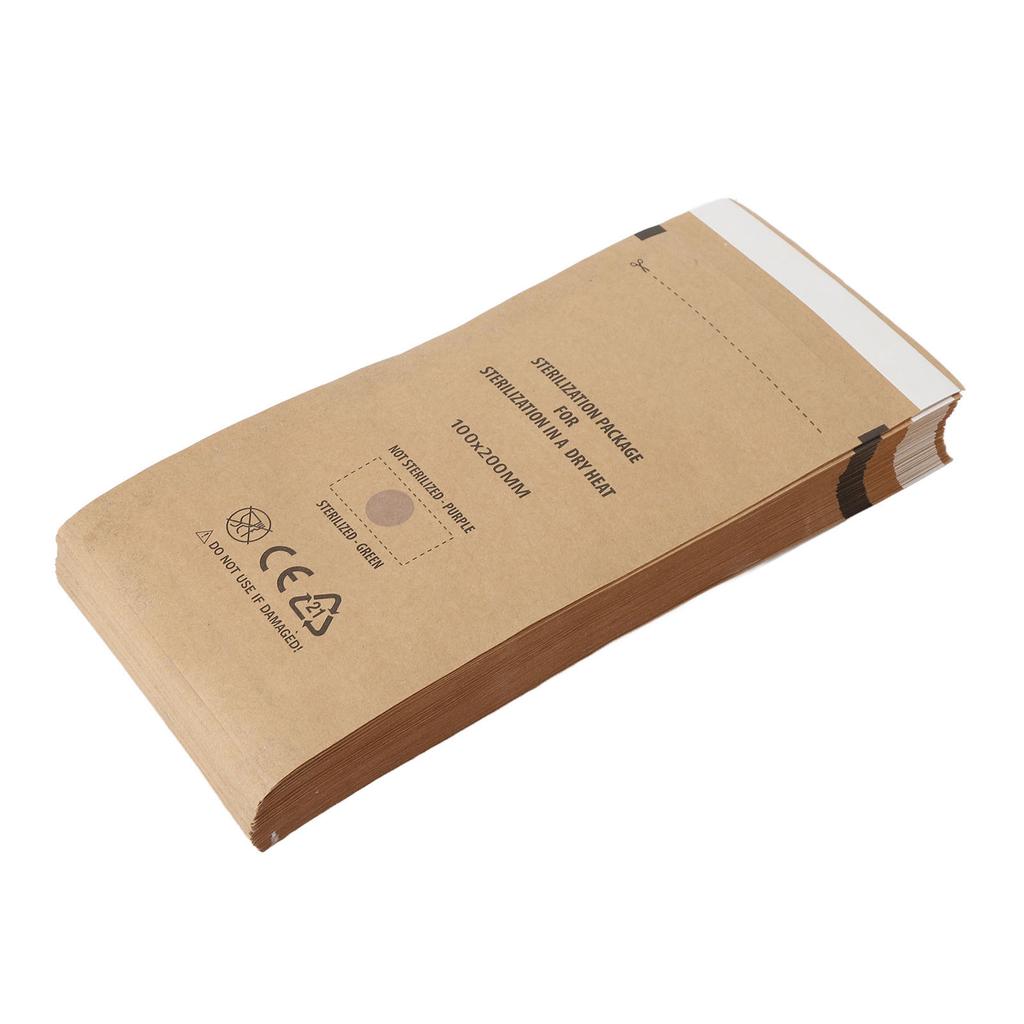 100 Stück Dentalprodukte Selbstversiegelnde Beutel Einweg-Nagelkunstwerkzeuge Reinigungstasche für Klinik Salon M