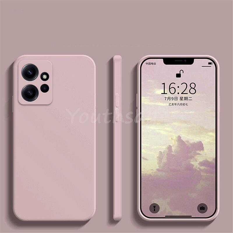 For Xiaomi Redmi Note 12 Case Silicone Liquid For Redmi Note 12 Pro Plus Cover TPU Protector Case Redmi Note 12 Turbo 12S Cover
