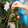 Acrylic Christmas Ornament Green Hair Elf Decoration Reusable Holiday Decor Xmas Tree Car Rearview Mirror Hanging Pendant Party Supplies Gift Durable