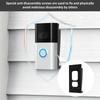 Houses Doorbell Mounting Holder Bracket Compatible with Video Doorbell for Corner Mounting Bracket Kit Drilling Installation