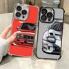 Simple Japanese Sports Cars Pattern Soft Phone Case For iPhone 15 16 17 Air 14 Pro Max 16E Plus 13 12 Mini Plating Anti-Fall Fun