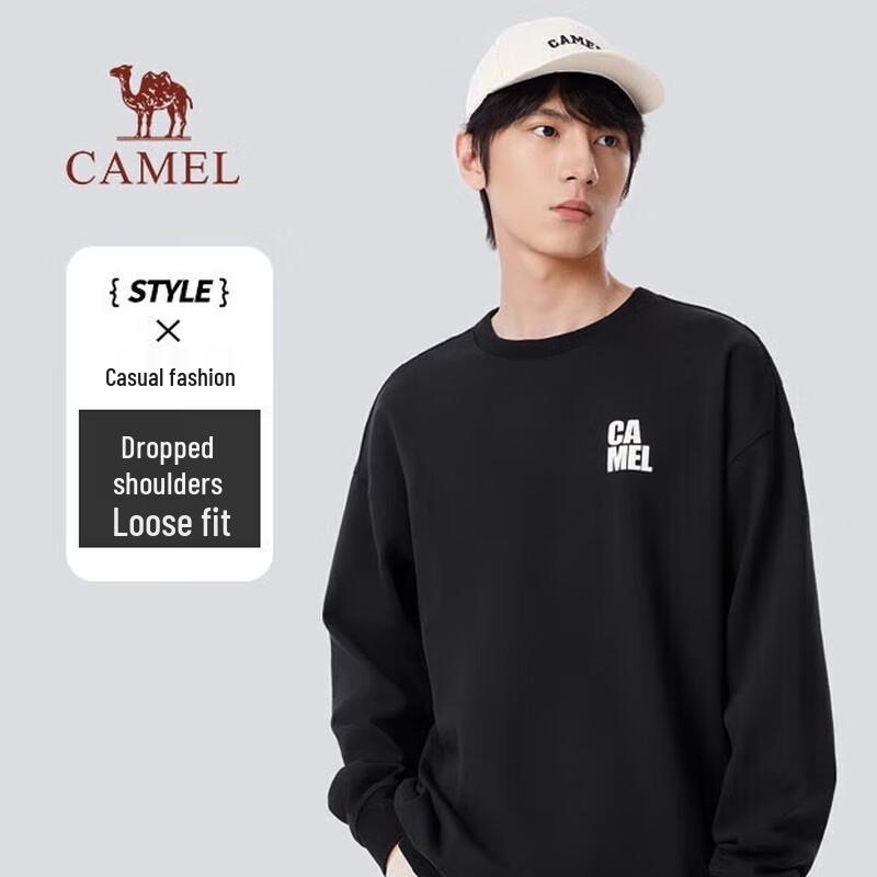 Camel Unisex Crew Neck Pullover Sweatshirt L