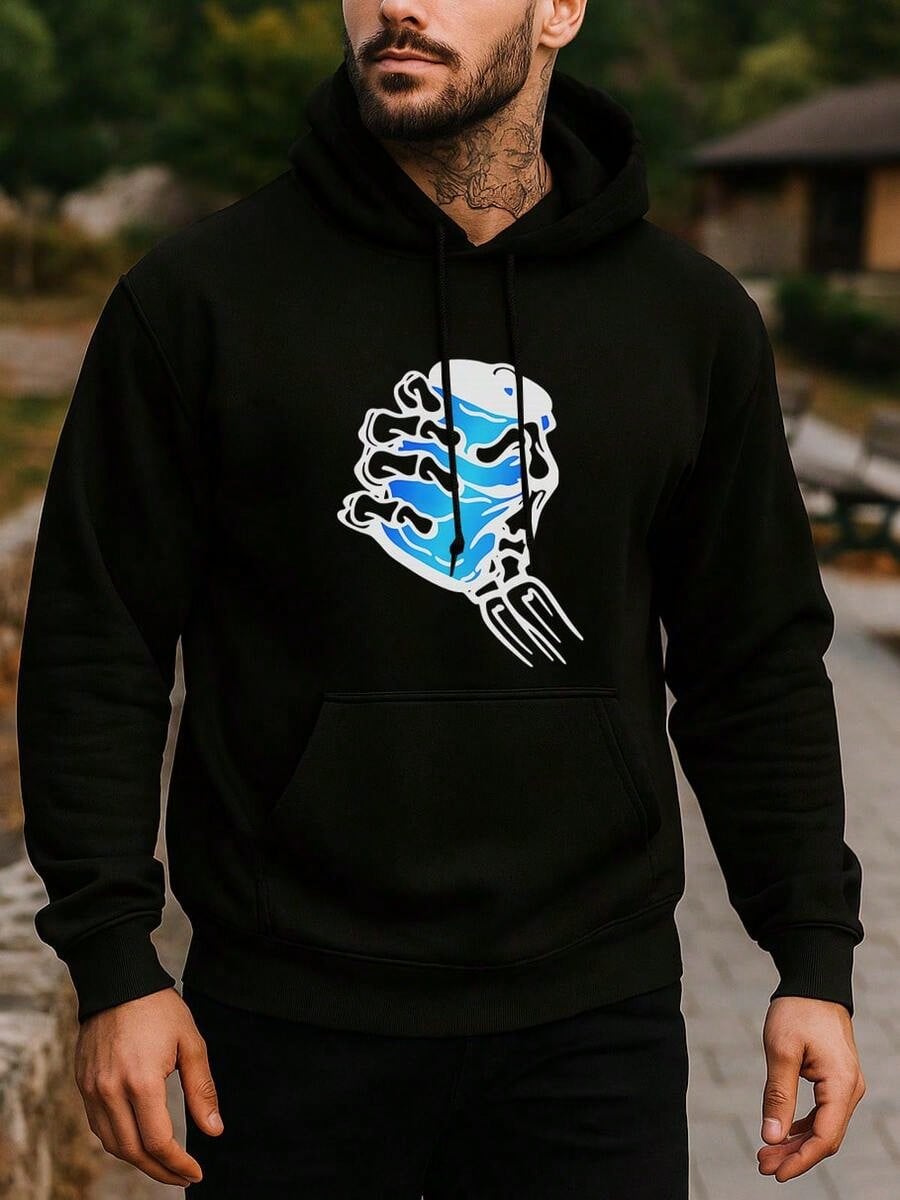 

Мужское худи с пивным скелетом - Розовый смешной графический пуловер - Рубашка для вечеринки на Хэллоуин Смешной подарок на Хэллоуин для мужчин 3XL