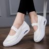 Neue atmungsaktive Damen-Freizeitschuhe aus Fliegenstrick-Mesh für Frühling und Sommer, Keilabsatz-Plateau-Luftkissenschuhe, Damenschuhe in Übergröße, Einzelne Schuhe
